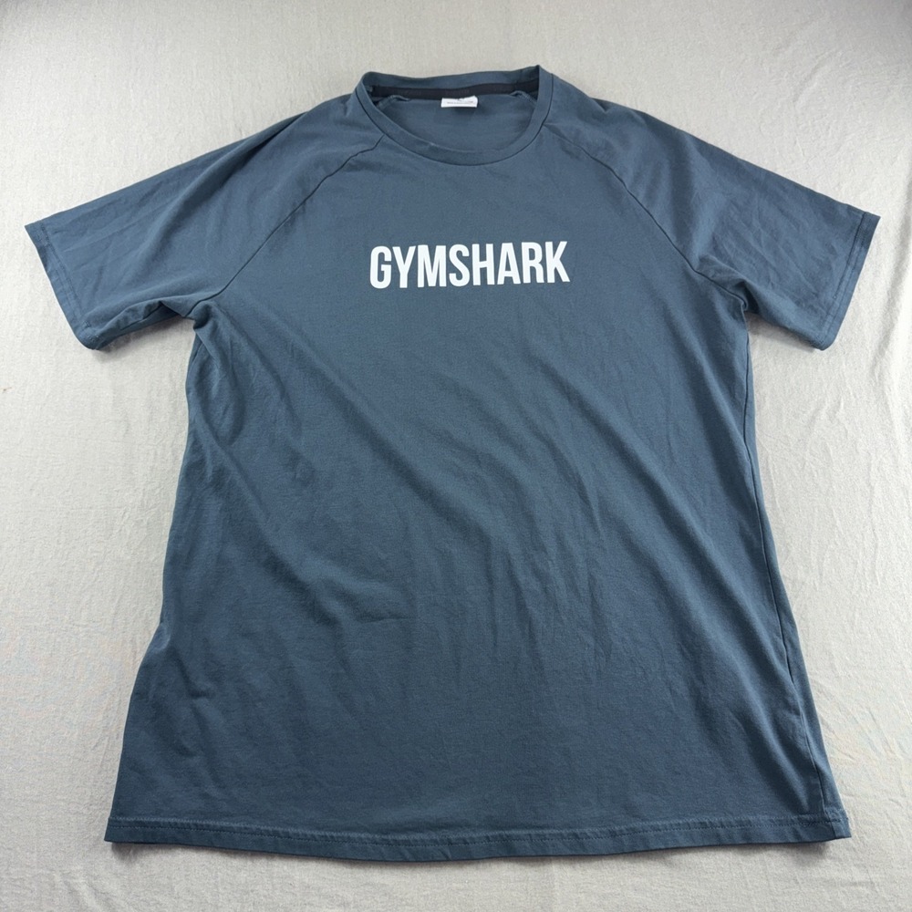 Gymshark Arrival T-Shirt Mens XL Blue Short Sleeve Workout Running Performance